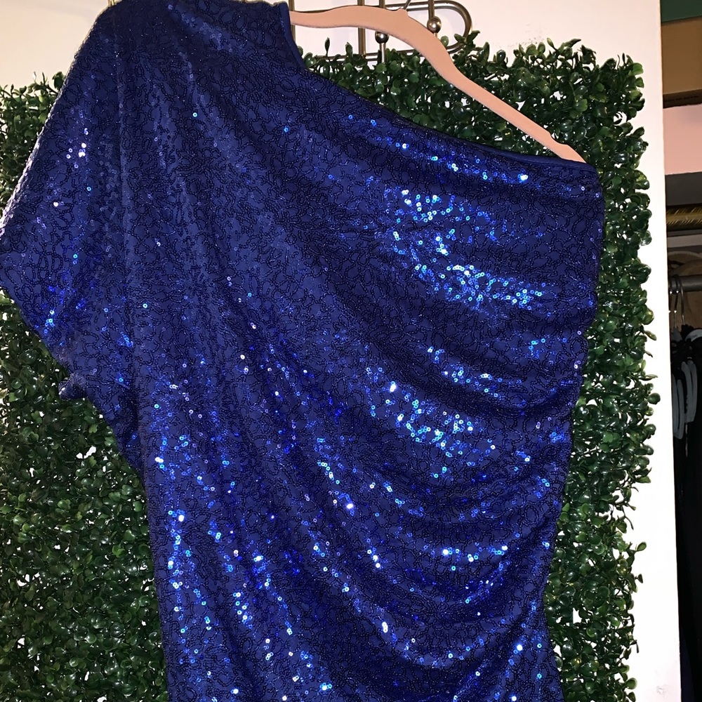 Windsor royal blue sequined shirt/dress
